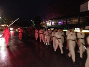 Tripura ADC Election: প্রাকৃতিক দুর্যোগকে উপেক্ষা করে খোয়াই বাইজল বাড়িতে প্রশাসনের রোড মার্চ ।