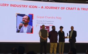 Tripura News: আউটলুক বিজনেস কনক্লেভে গোপাল চন্দ্র নাগ ‘জুয়েলারি ইন্ডাস্ট্রি আইকন অ্যাওয়ার্ড’-এ সম্মানিত।