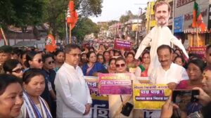 Tripura News:&nbsp; মহিলা সংরক্ষণ বিল ইস্যুতে কংগ্রেসের বিরুদ্ধে কামান দাগিয়ে বিজেপির আক্রোশ মিছিল।