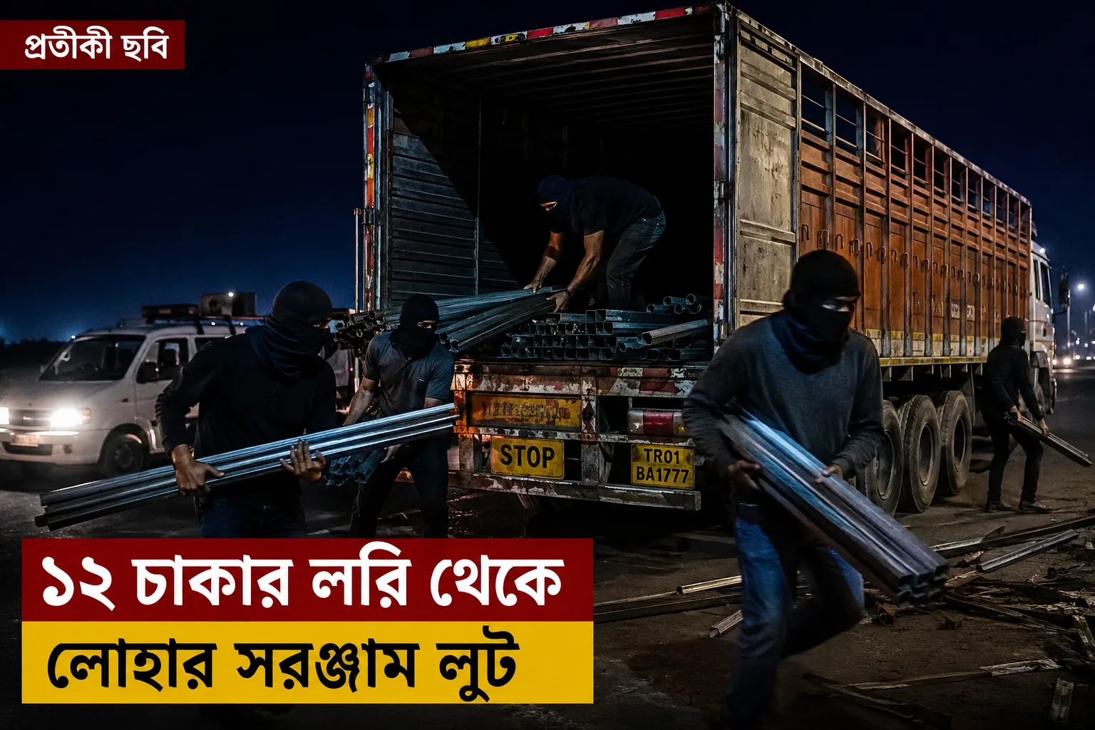 Tripura News: রাতের আগরতলায় বিজেপির রঘু গুন্ডার আস্ফালন। লুট লরি বোঝাই লোহার সরঞ্জাম।