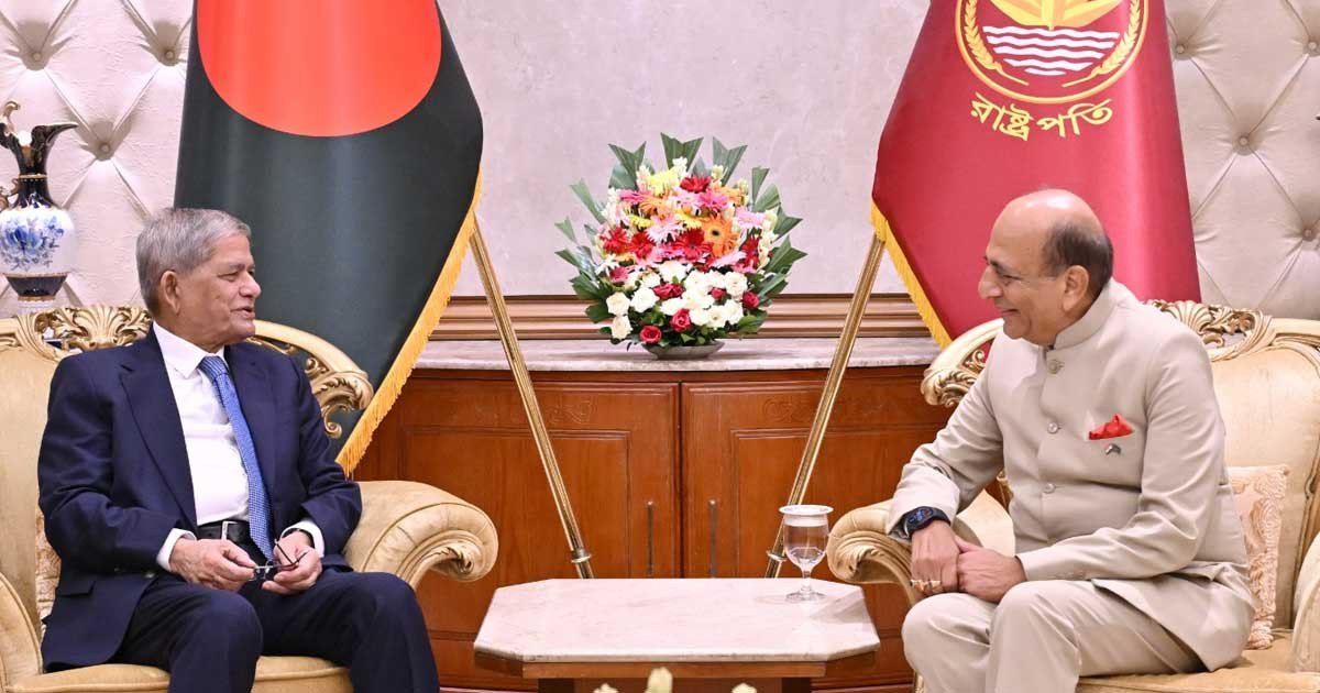 বাংলাদেশের রাষ্ট্রপতির সঙ্গে ভারতীয় হাইকমিশনারের সাক্ষাৎ।