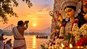 Mahalaya: মহালয়ার ভোরে বাঙালির মনে বেজে ওঠে এক চেনা সুর—”আগমনী”।